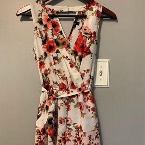 Sleeveless Floral Romper